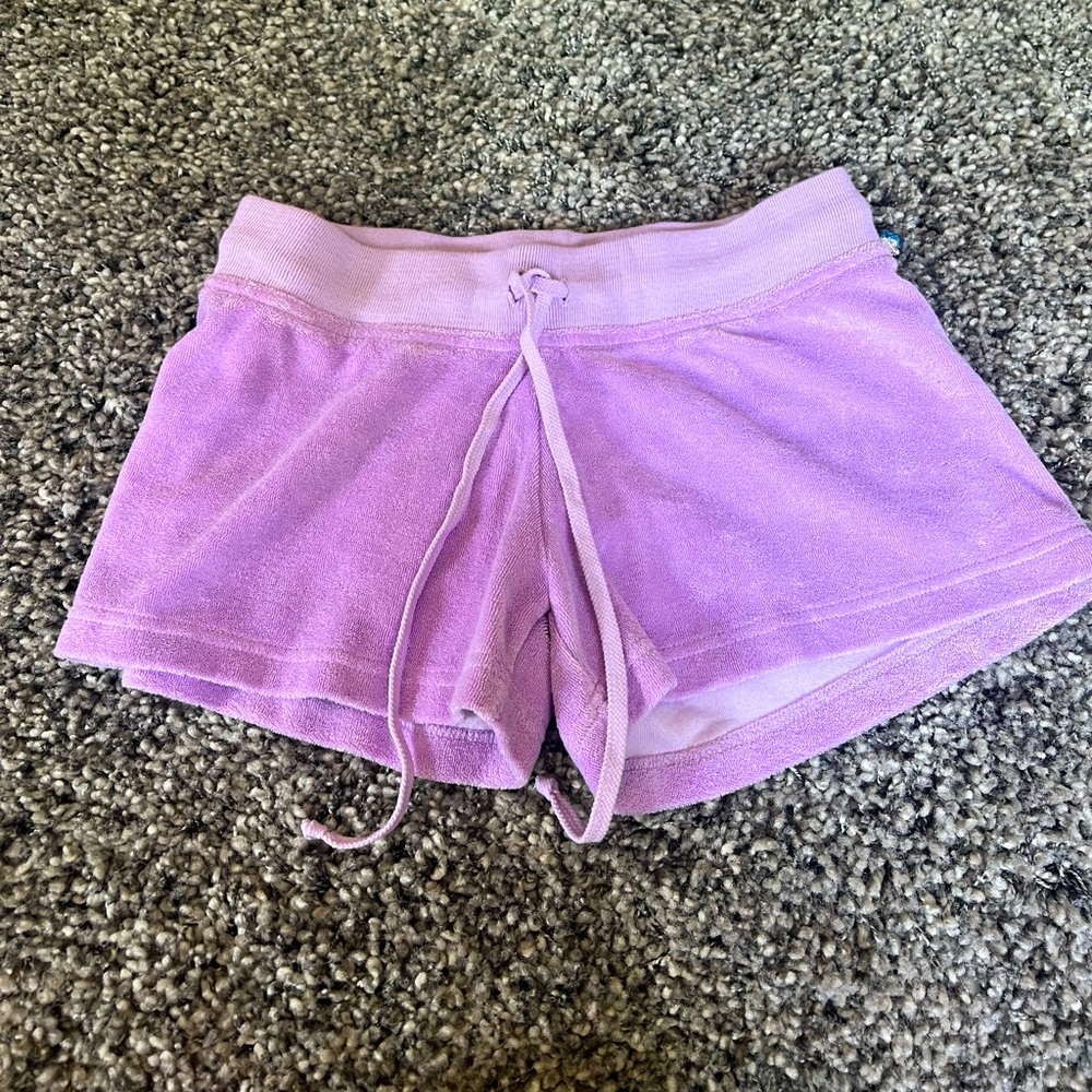 light purple size medium hard tail terry cloth shorts